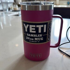 YETI Rambler 24oz Mug - prickly pear